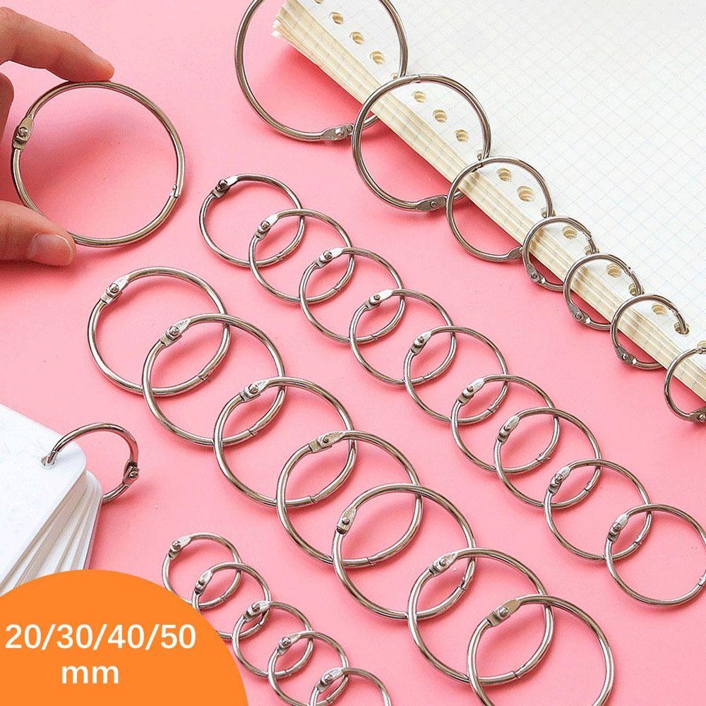 20/30/40/50mm Binder Ring Metal Binding Clip High-quality Loose-leaf Ring Clip  Book