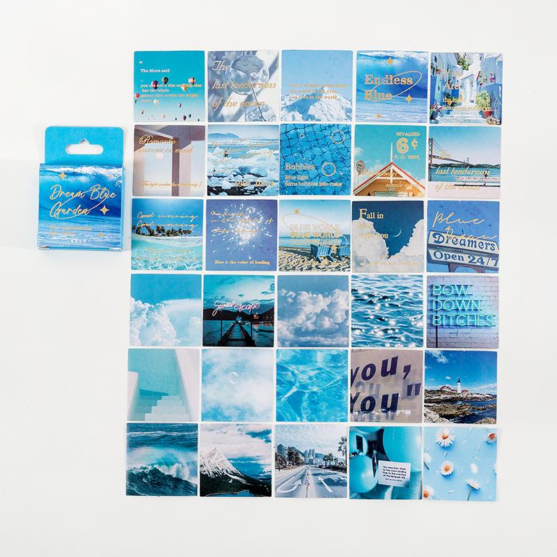 45 τμχ αυτοκόλλητα ρομαντικής σειράς Light Σετ χρυσό χρώμα Words Αυτοκόλλητο ρετρό σημειωματάριο Δώρο διακόσμησης