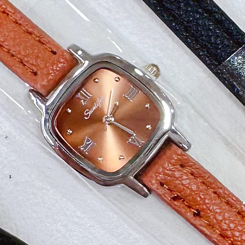 SUNLIFEX Square Small Dial Literary Fashion Versatile Simple Temperament Women's Quartz Watch