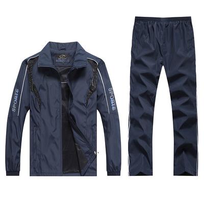Herren Sportswear Anzug Männlichen Casual Sets Outwear 2 stück Jacke +