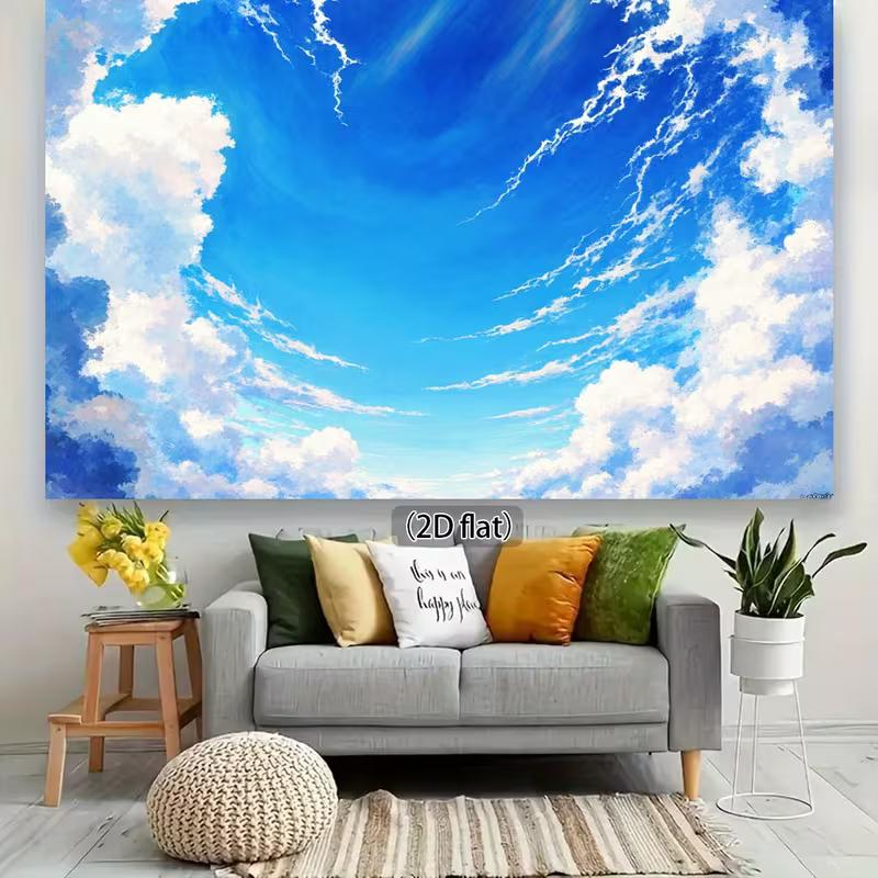 2D Dreamy Sky View Photography Backdrop for Kids & Portrait
