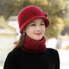 Women's Warm Bowknot Bucket Hat & Scarf Set