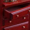 Miniature Dresser For 1/12 Doll House European Styles Furniture with Functional Drawer Door Craft Model Scene Display