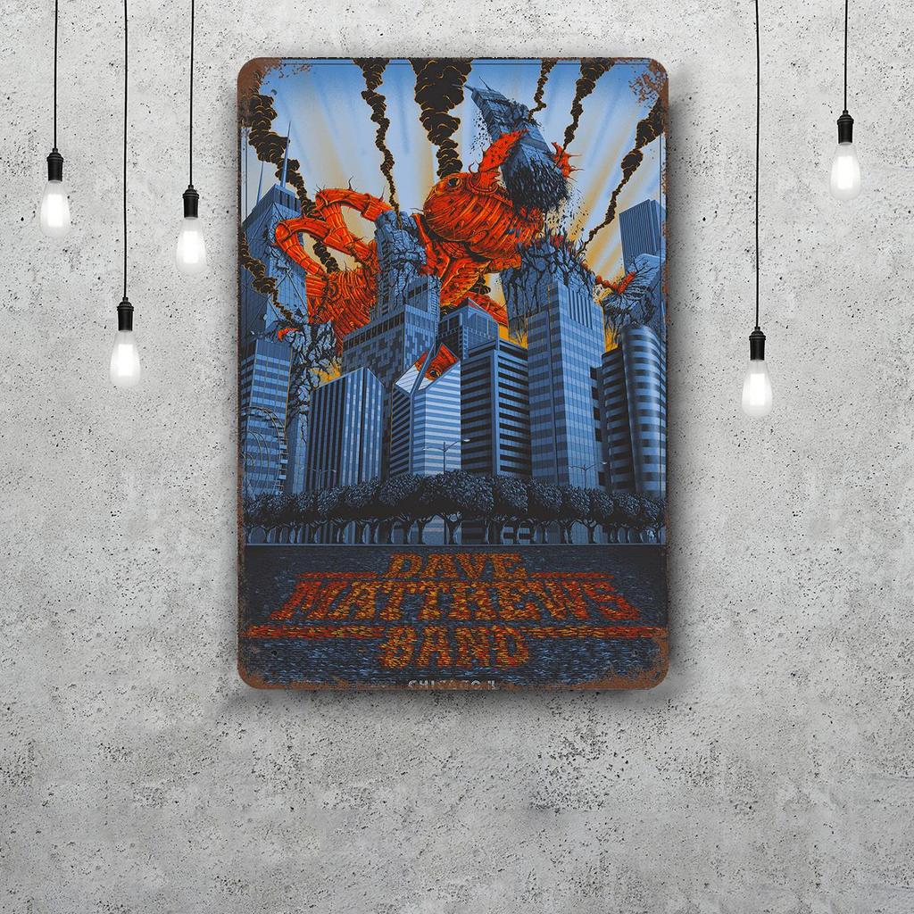 Dave Matthews Band Metallschilder Wanddeko Vintage Blechschilder Captain Metallposter Dekor für Bar Pub Club Wanddekoration