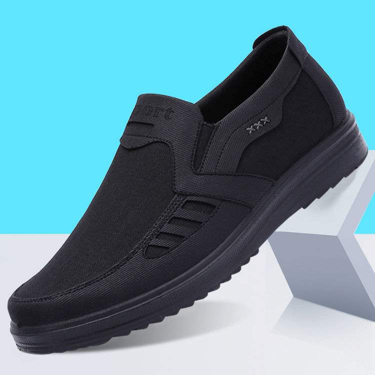 ****** Old ******* Cloth Shoes Breathable Men's Single Shoes Middle-aged and Elderly Father Shoes S**t Sole Non-slip Large Size Shoes