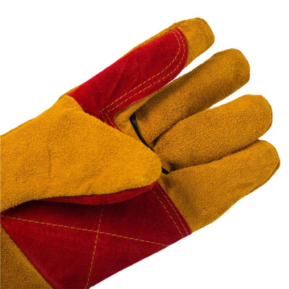 Fire Resistant Animal Handling BBQ Soldering Accessory Welding Gauntlets Works Gloves Welding Glove