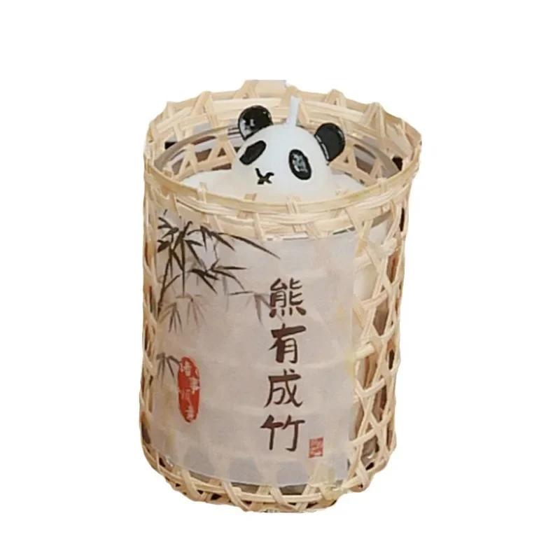 

New Chinese Panda Aroma Candle Living Room Table Tabletop Decoration Home Scent Ambiance Decoration Room Art Aesthetics