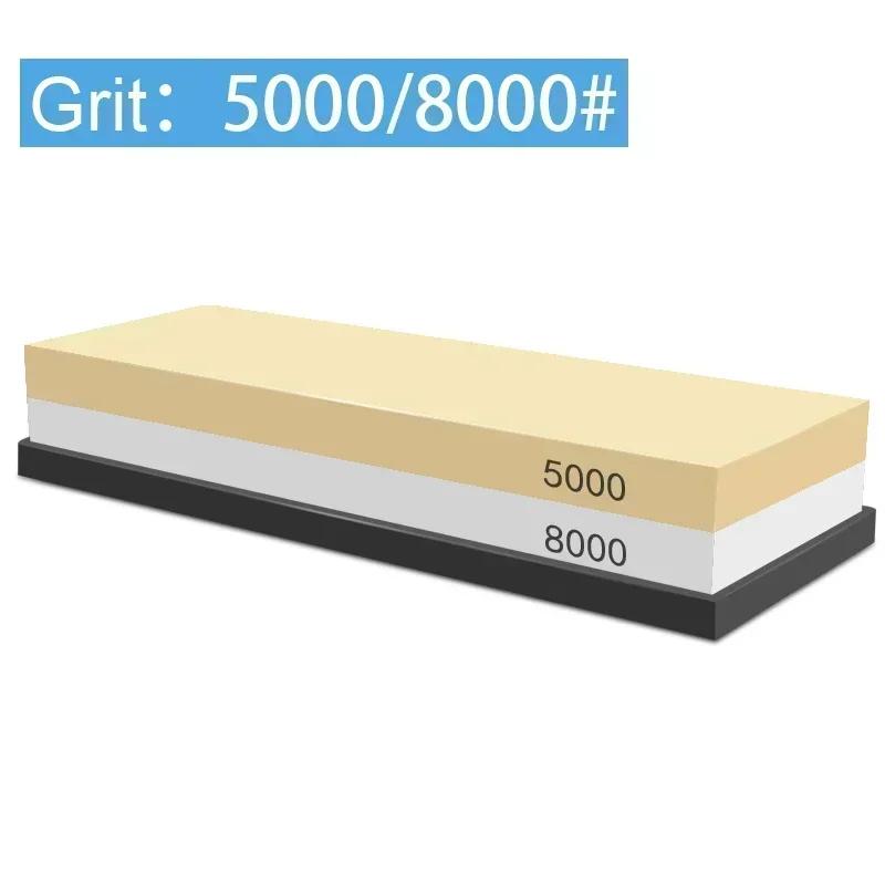 1-7Pcs Sharpening Stone Knife Sharpener Grit240-8000# Whetstone Professional Grindstone Set Wood Base Angle guide Polishing Set