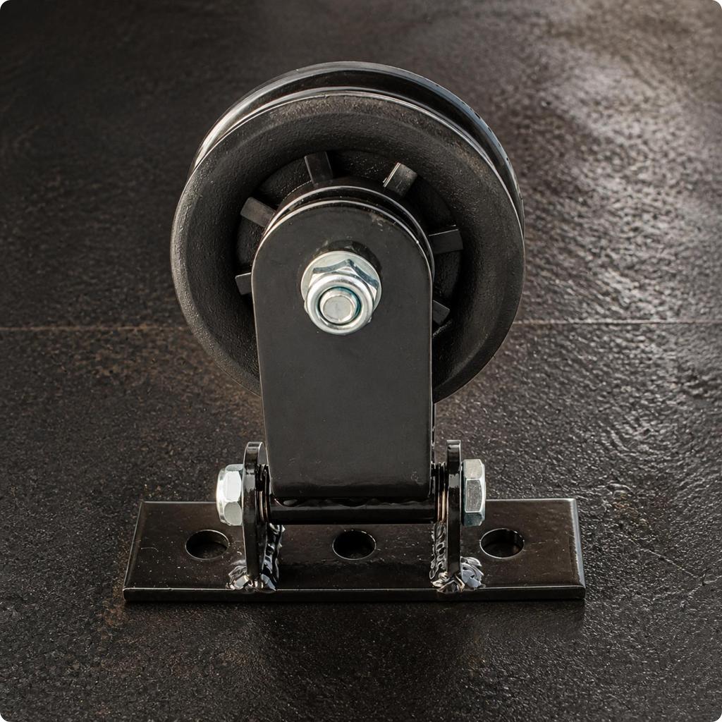 Swiveling Pulley Bracket Robust Gym Hardware Compact