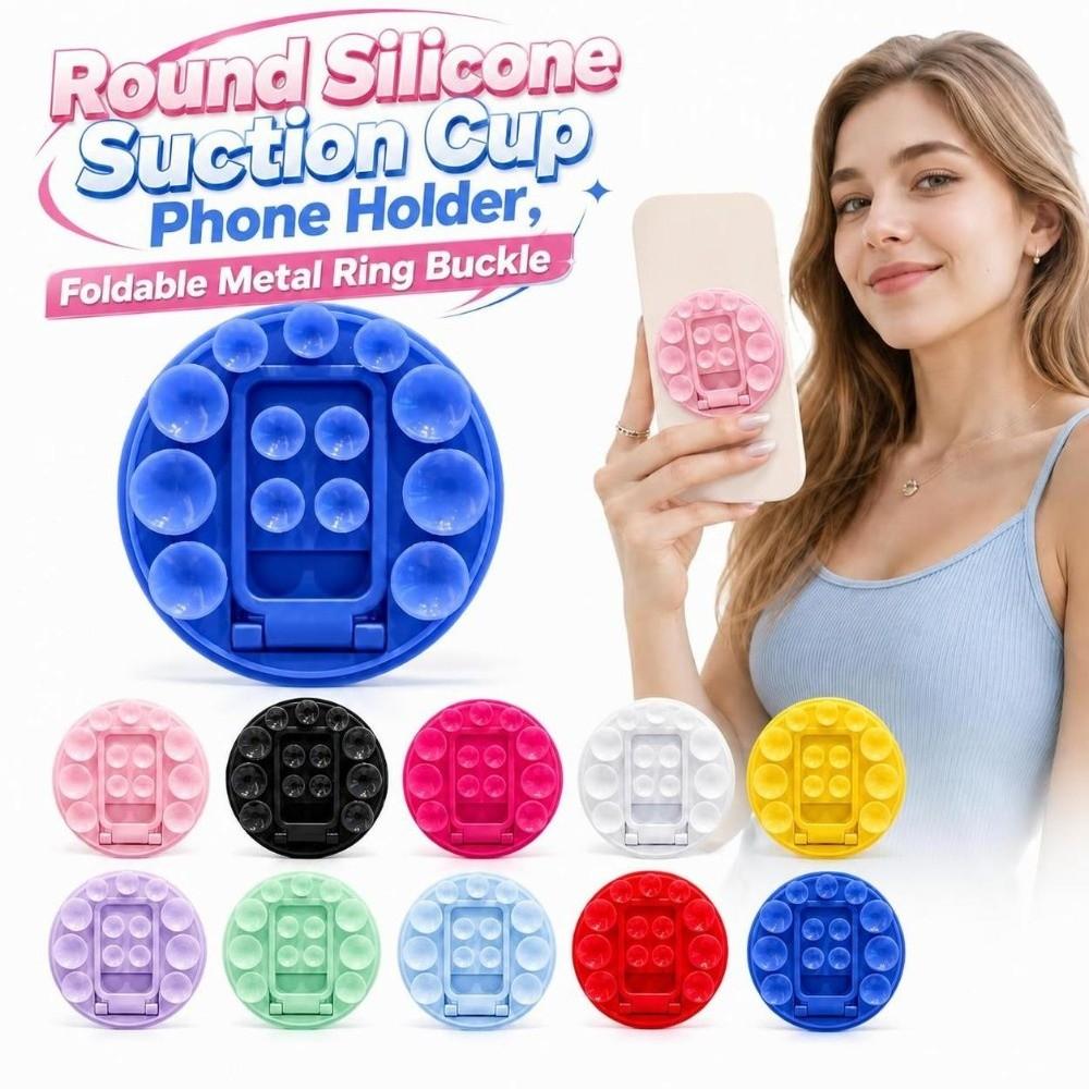Foldable Suction Cup Phone Holder Silicone Phone Mount  Smartphone Accessory