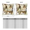 Pillow Case Meowl Cat Owl Cute Pet Stickers Print Pillow Cover For Sofa Couch Bed Living Room Vintage Pillowcases
