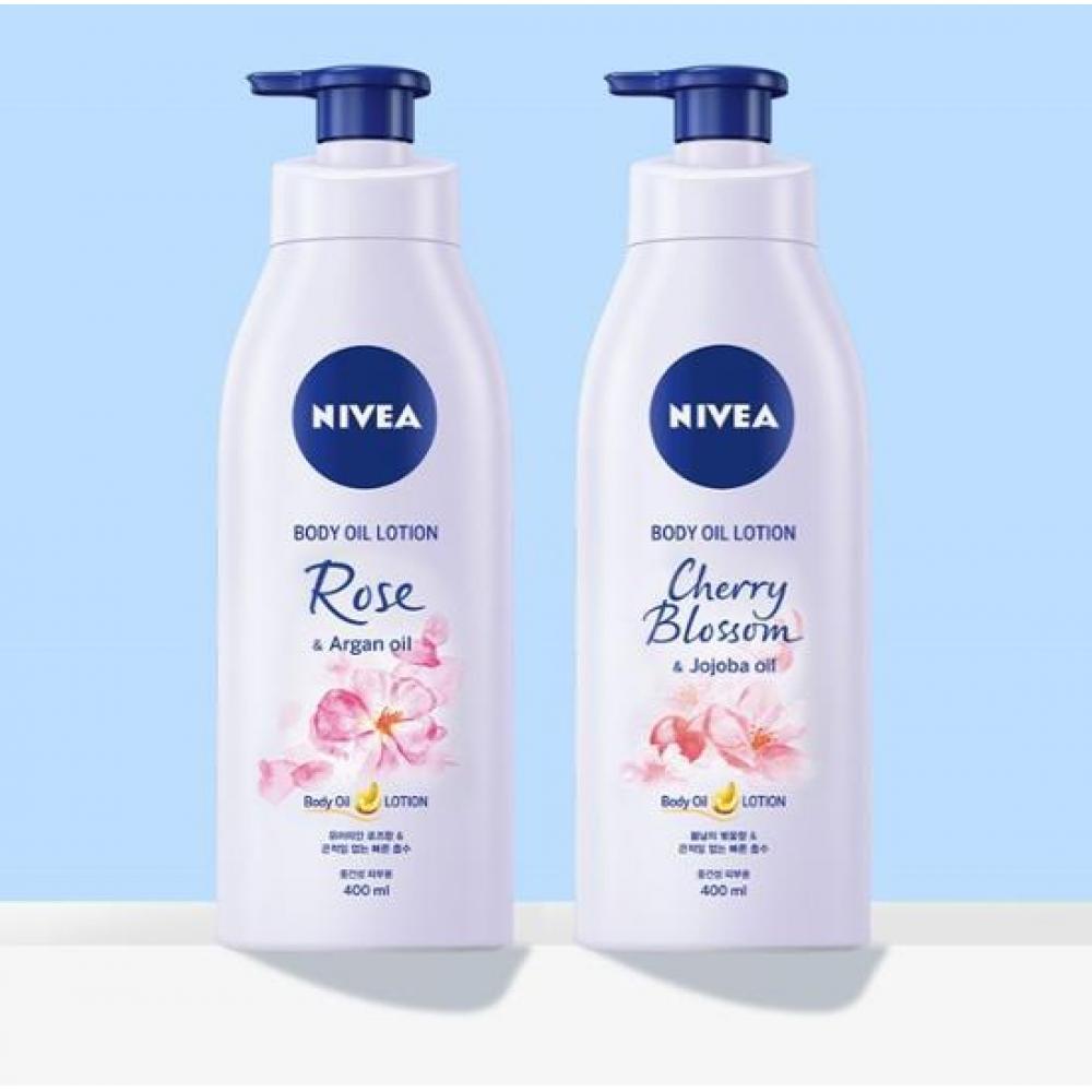 

Лосьон с маслом для тела Nivea Выберите 2 Роза Вишня Цветы Роза Аргановое масло