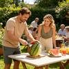 Stainless Steel Watermelon Slicer Non-slip Handle Food-Grade Multifunction Watermelon Slicer Tool for Kitchen Shop Cantaloupe