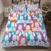 Bed Linen Cute Small Dog Cat Twin Bedding Sets Super Soft Duvet Cover Set Pillowcases Comforter Bedding Sets American Style Bed