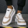 Herrenschuhe Sommer Atmungsaktiv Trendig Vielseitig Lässig Weiße Sneaker Jugendlich Rutschfest Sportlich Dicksohlige Weiße Schuhe