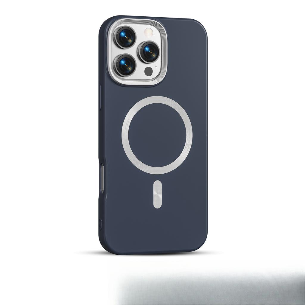 CD Tekstura Gładka Tekstura Skóry Odpowiednia do Etui na Telefon IP16PM, Apple 15/14 Magnetyczne Etui Skóra w Dotyku Kolorystycznie Dopasowane Etui Ochronne