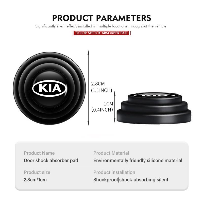 Cpgmvl1 For KIA Car Door Shock Absorbing Mute Shock Noise Gaskets Auto Stickers Stinger Optima Cerato Soul Venga Forte Spectra Sedona K2