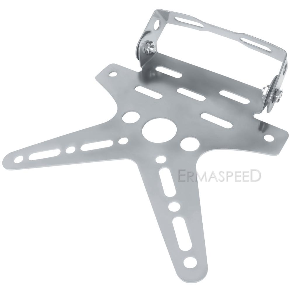 Uniwersalny uchwyt na tablicę rejestracyjną motocykla ze stopu aluminium, wspornik montażowy, regulowana osłona tablicy rejestracyjnej Moto