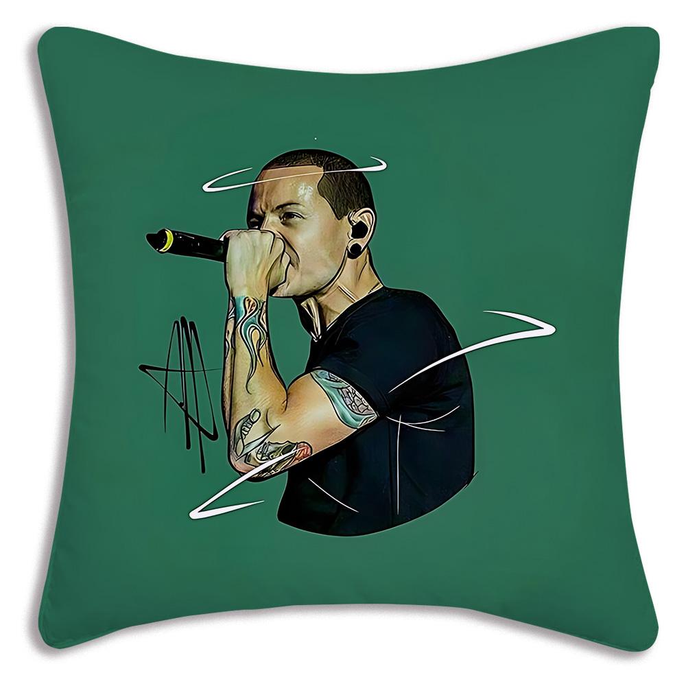 World Famous Rock Band Linkin P-Park Pillow Covers Sofa Decorative Home Double-Sided Printing Short Plush Cute Cushion Cover