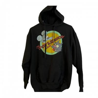 Simpsons Unisex Adult Itchy & Scratchy Hoodie