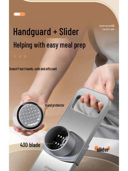 Multifunktionaler Gemüseschneider und -reibe aus 316er Edelstahl