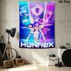 Kpop Demon Hunters Wall Tapestry Aesthetic Wall Hanging Printed Fabric Blanket Decorative Tapestries For Bedroom Living Room Home Decor