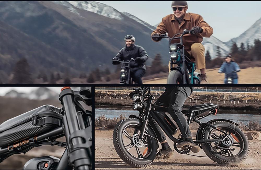 ENGWE M20 2*13Ah Batteries 20*4.0 inch Tires 750W Brushless Motor 45km/h Max Speed Front & Rear Disc Brakes