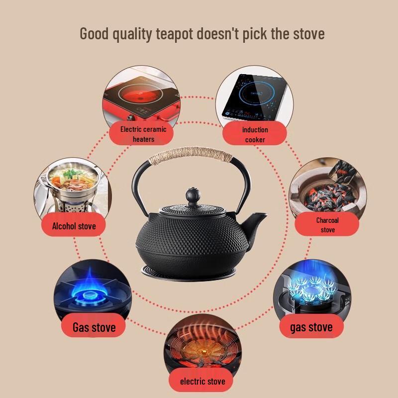 Baqianxing Cast Iron Stovetop Kettle
