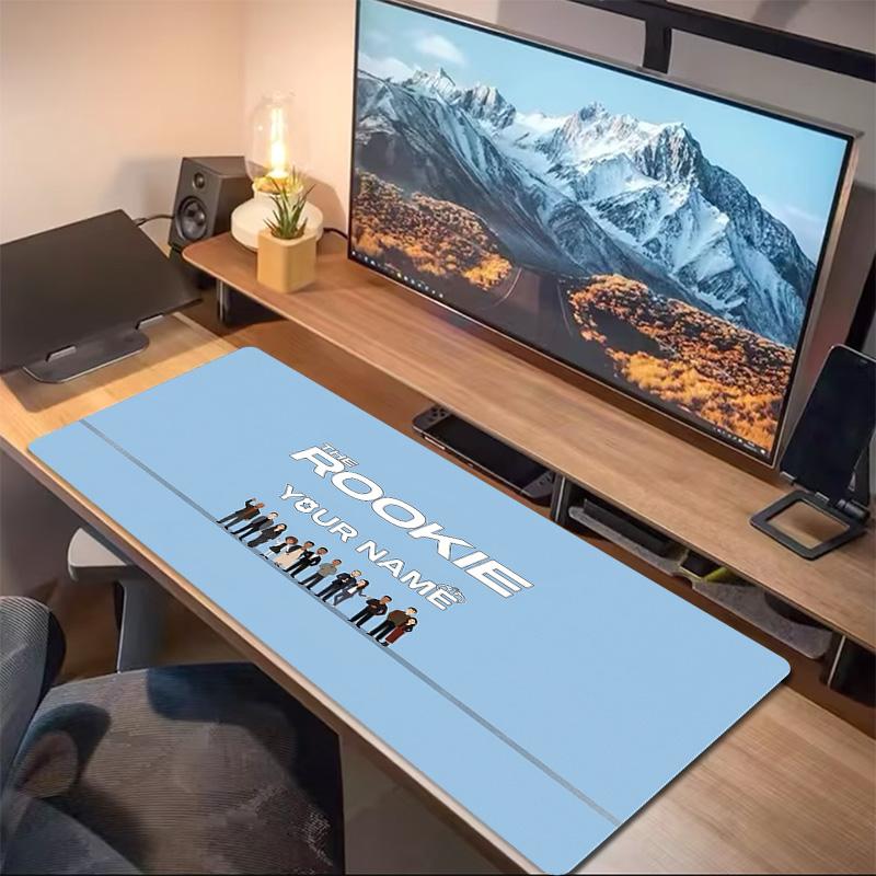 The Rookie Custom Name Large Size Mouse Pad Large Gaming Table Cushion Non-slip Laptop Tablet Big Mousepad XXL Mat Mini PC Playmat With Lock edge