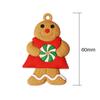 6PCS Gingerbread Man Ornaments Traditional Gingerbread Man Doll Hanging Christmas Tree Ornament Holiday Decorations