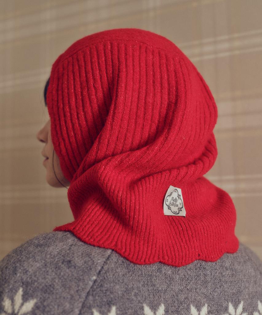 MELLY&ROSE Wave Balaclava (310543)_Red