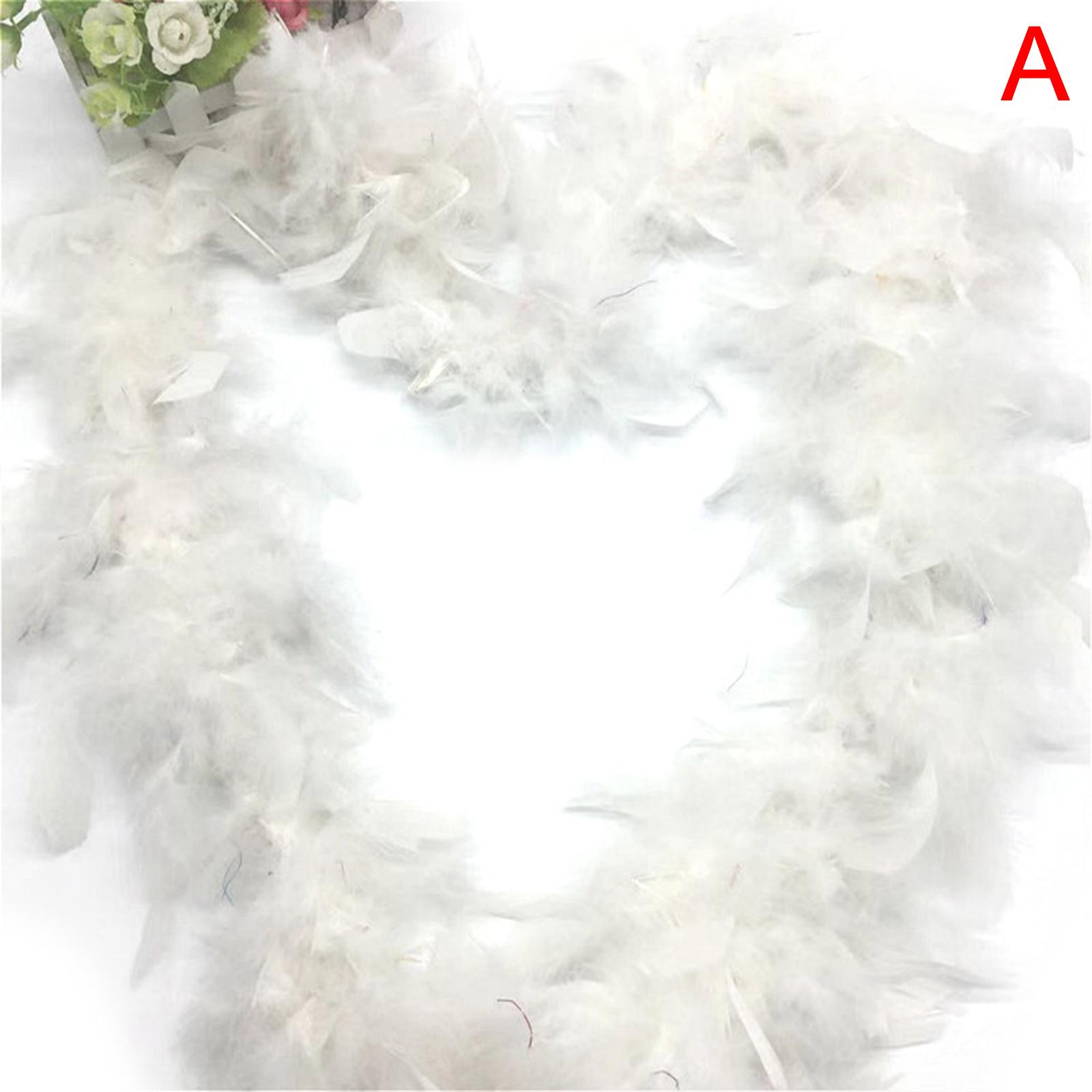 

2M Christmas Tree Decoration White Feather Strips Christmas Wedding New Year Decoration Christmas Party Decoration