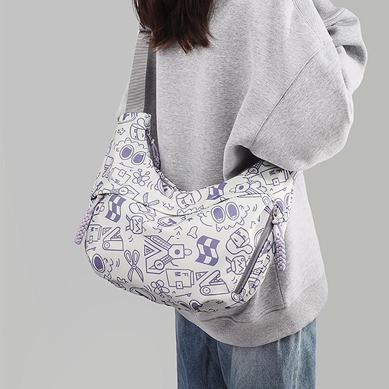 Bag Women s New Women s Bag Summer Large Capacity Lightweight Sports Dumpling Bag One Shoulder Crossbody Bag