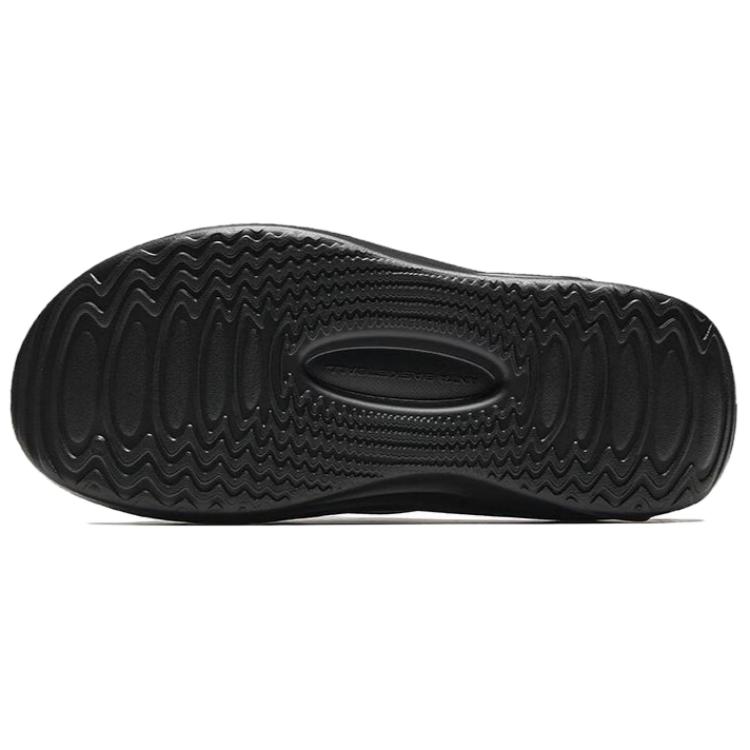 Anta Comfortable Versatile Trendy Non-Slip Massage Slide Sandals Men Footwear Basic-Black 112521801Q-4