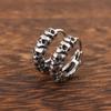 Punk Hip Hop Totenkopf Creolen für Frauen Edelstahl Trendy Charm Skelett Creolen Gothic Männlich Pop Schmuck