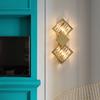 Luxury Led Wall Lamps For Bedroom Corridor Stairs Morden Crystal Sconces Light Living room Indoor Lighting For Home Art deco