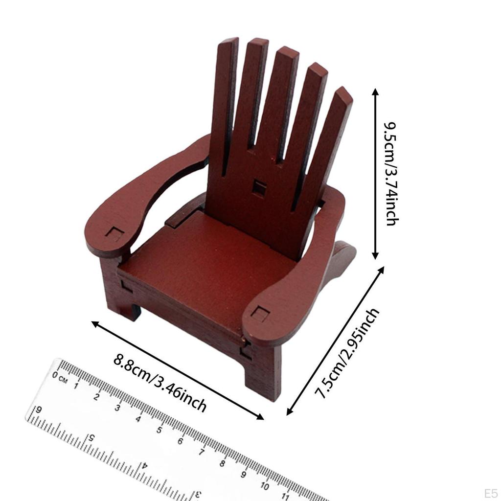 Miniature Rocking Chair Christmas Decor Festive Scenes Pendant Mini Beach Ornament