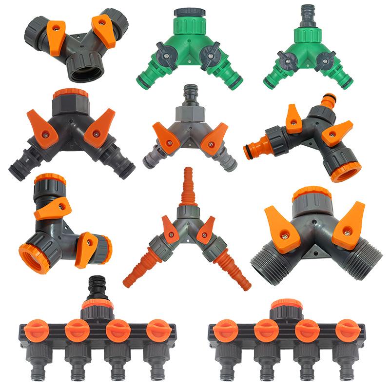 Verdickter ABS-Vierwege-Wasserrohr-Schnellverbinder mit Schalterventil-Verteiler