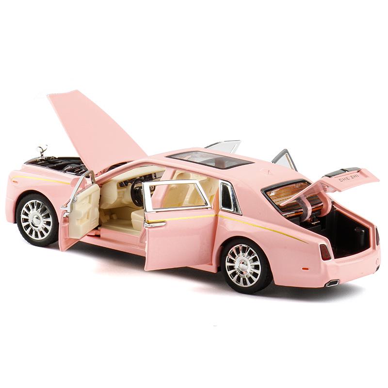 1:32 Rolls-Royce Phantom Toy Car with Suicide Doors, Sound & Light, Alloy Pull-Back Model