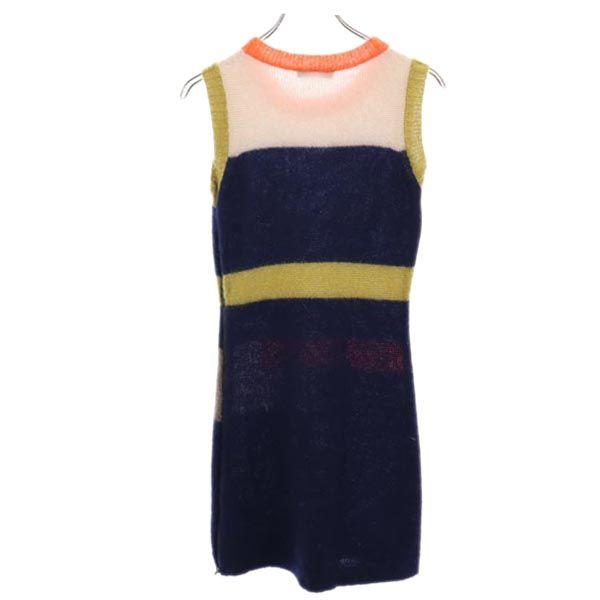 SEE BY CHLOE Amestec Italian Mohair Tricot Fără mâneci Rochie dintr-o bucată 38 Femei Folosit