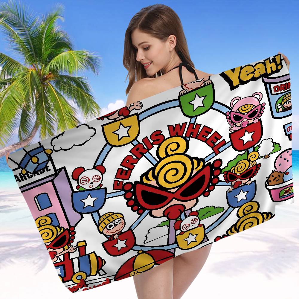 H-Hysteric M-Mini Cute Girl Microfiber Printed Beach Towel Mountain Climbing Yoga Beach Swimming Running Absorbent Soft Towel