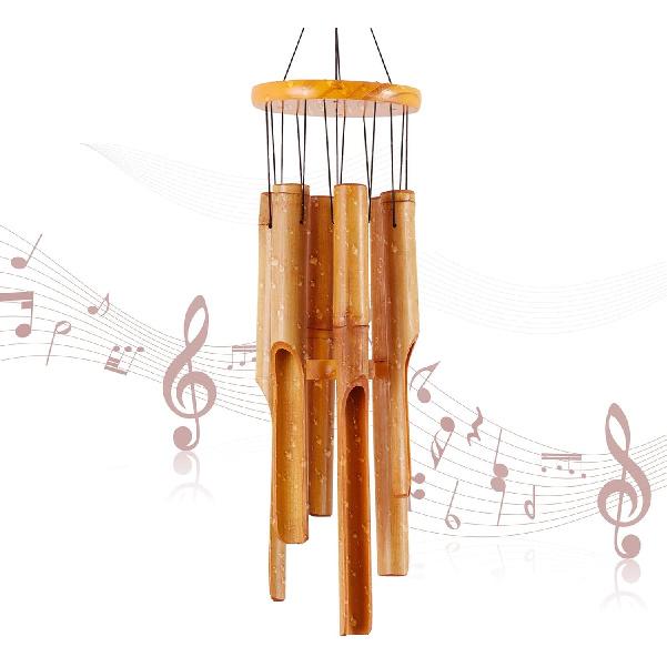 Rdutuok 32 Bamboo Wind Chimes Memorial Gifts for mom Handcrafted Wooden Wind Chimes with Melody Deep Tone for Ourdoor & Indoor,Garden, Yark,Patio