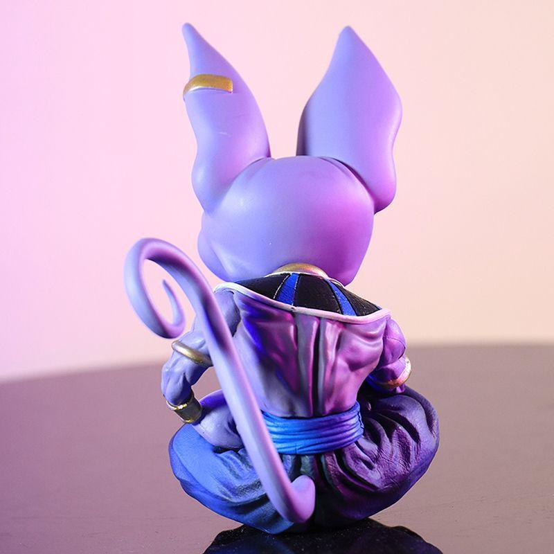 14cm Anime Dragon Ball Super Beerus Sitting Posture Anime Figure Action  Figure Brinquedos Model Toys Doll Room Decoration Gift