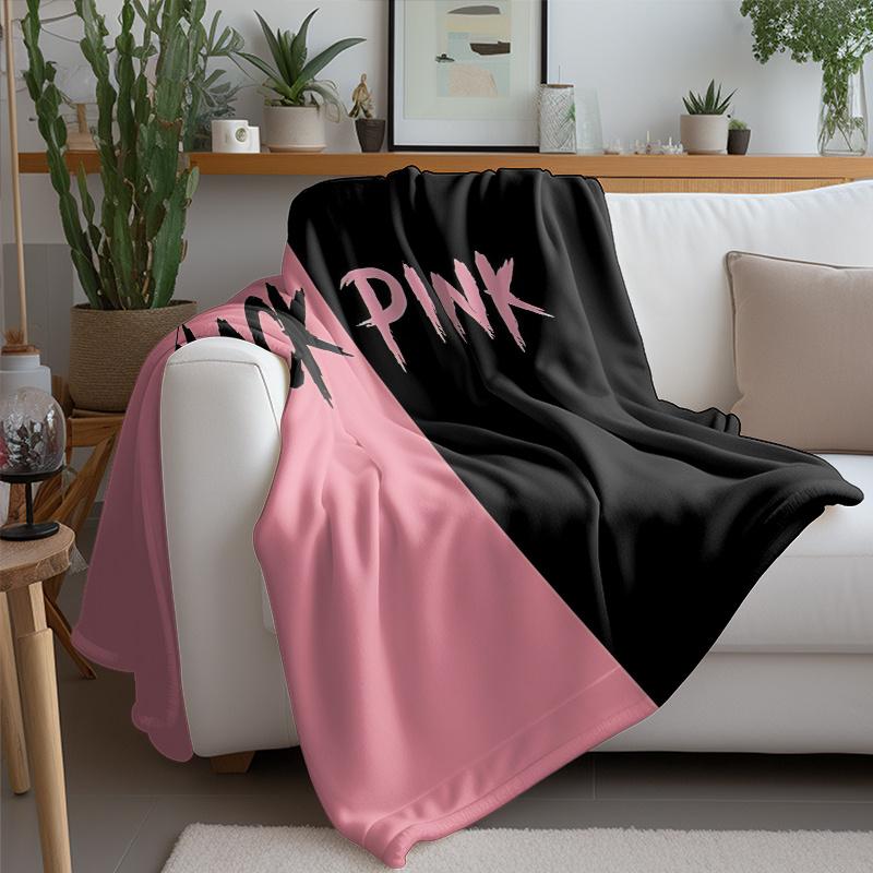 A pink floral print nap blanket perfect for sofas bedrooms and living room decor gift for Valentine's Day Easter spring holidays