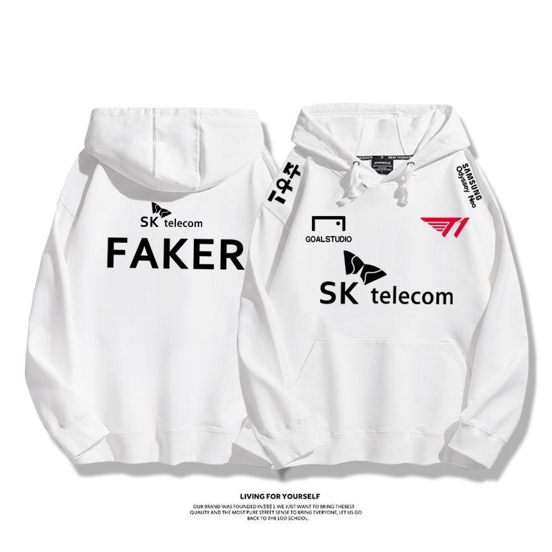 

SKT T1 Team Uniform FAKER Same Jacket S13 Global Finals LCK Battle Uniform Support Sweater Men and Women M