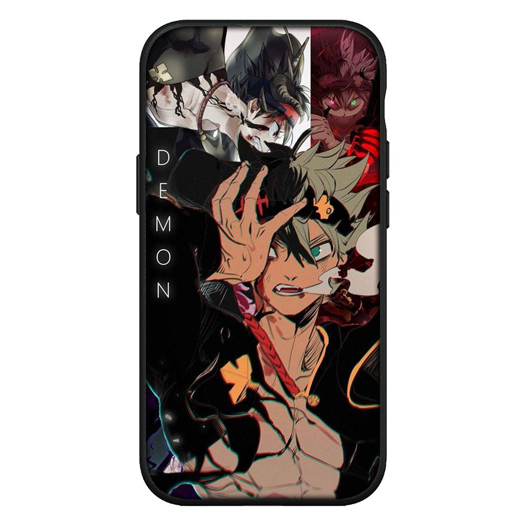 For iPhone 15 14 Xiaomi Redmi Note 13 12 11 Pro Max X 8 7 XR Samsung Galaxy A34 A15 S24 S23 Huawei OPPO A54 Black Clover Yuno Grinbellor Phone Case