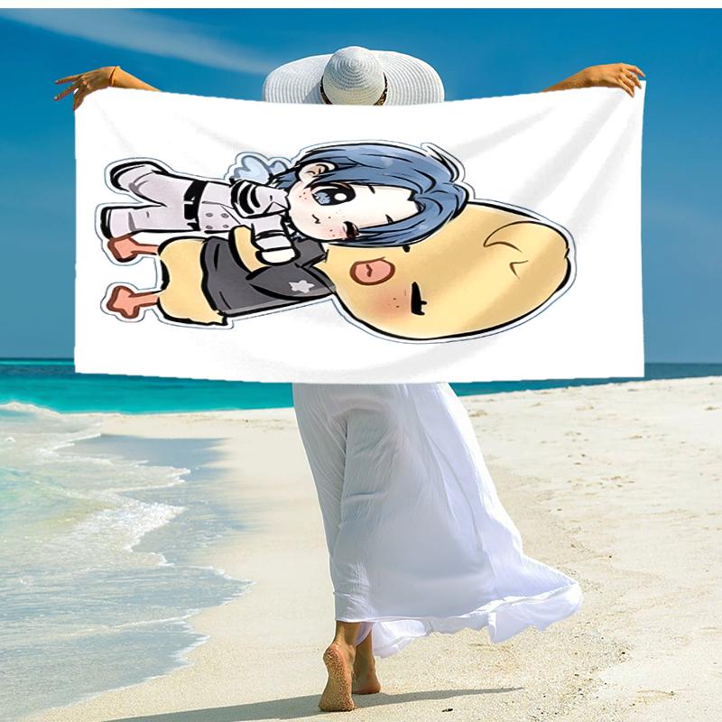 1pc Kpop Team5 Beach Towel, Comfortable and Thick, and Swimming/Bath/Picnic/Camping Towel, Suitable for Seaside Beaches