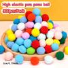 200 st/4 förpackningar 2 cm Mjuka Hantverksbollar i Blandade Färger Luddiga Bollar för DIY-projekt Konst Hantverk Hemdekorationer