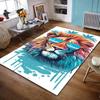 Stylish Lion with Sunglasses Design Non-slip Rug Suitable for Living Room and Bedroom Sofas