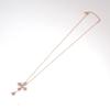 [Pre-owned] VENDOME K18PG Diamond Cross Pendant / j66-6